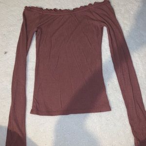Off the shoulder long sleeve